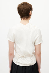 Dries Van Noten Cream Wrap Top