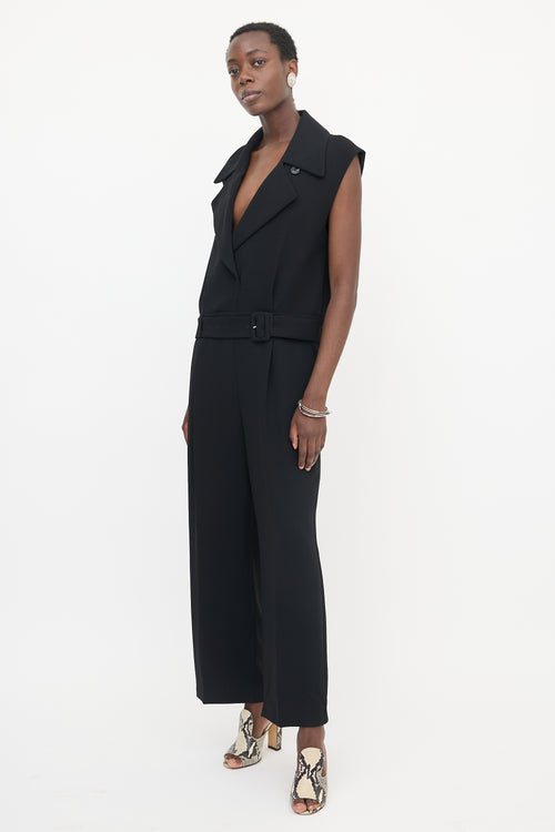 Dries Van Noten Crepe Belted Jumpsuit