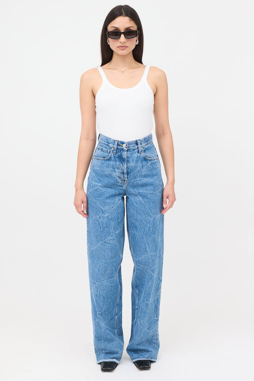 Dries Van Noten Crinkle Wash Jeans