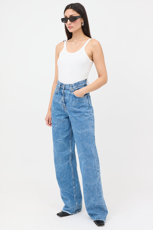 Dries Van Noten Crinkle Wash Jeans