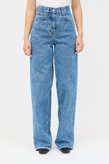 Dries Van Noten Crinkle Wash Jeans