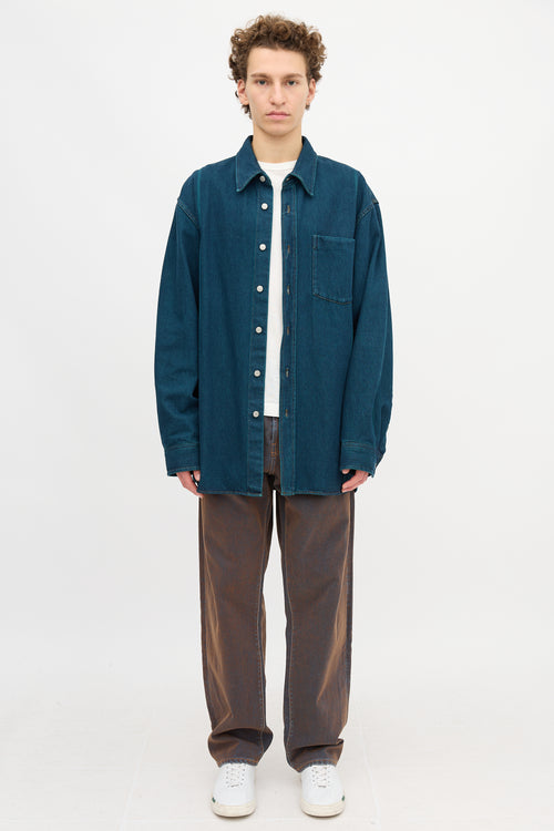 Dries Van Noten Denim Twill Shirt