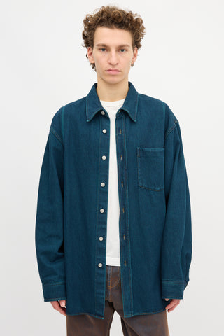 Dries Van Noten Denim Twill Shirt