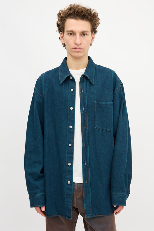 Dries Van Noten Denim Twill Shirt