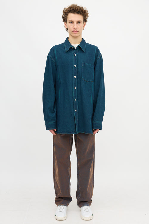 Dries Van Noten Denim Twill Shirt