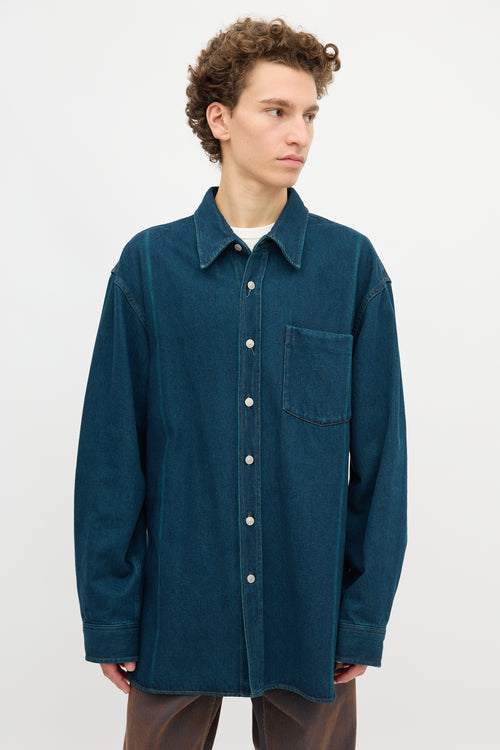 Dries Van Noten Denim Twill Shirt