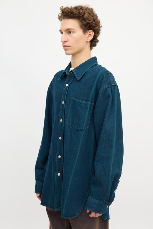 Dries Van Noten Denim Twill Shirt