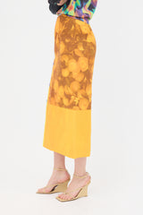 Dries Van Noten Dip Dyed Floral Skirt