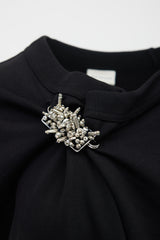 Dries Van Noten Draped Brooch Sweatshirt