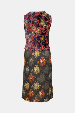 Dries Van Noten FW 1998 Layered Floral Dress