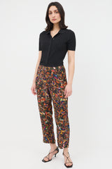 Dries Van Noten FW 2008 Silk Printed Trouser