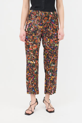 Dries Van Noten FW 2008 Silk Printed Trouser