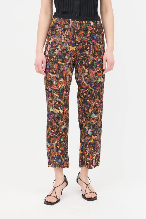 Dries Van Noten FW 2008 Silk Printed Trouser