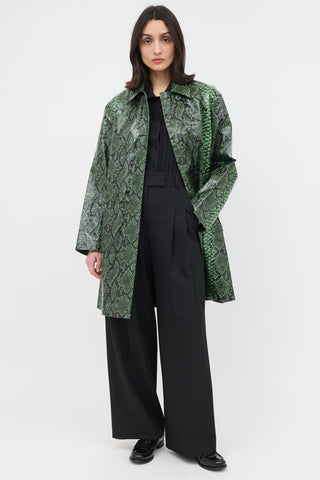 Dries Van Noten FW 2020 Coated Printed Coat