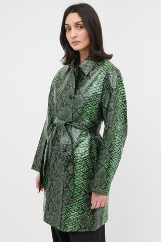 Dries Van Noten FW 2020 Coated Printed Coat