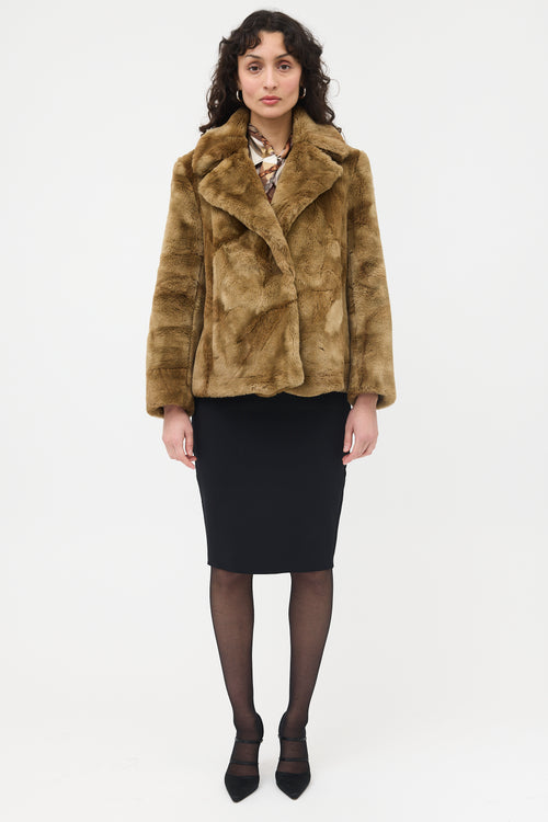 Dries Van Noten Faux Fur Jacket