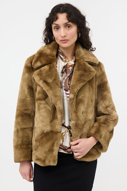 Dries Van Noten Faux Fur Jacket