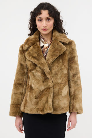 Dries Van Noten Faux Fur Jacket