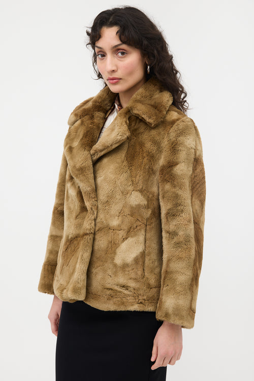 Dries Van Noten Faux Fur Jacket