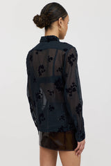 Dries Van Noten Flocked Paisley Shirt