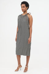 Dries Van Noten Geometric One Shoulder Dress