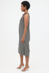 Dries Van Noten Geometric One Shoulder Dress