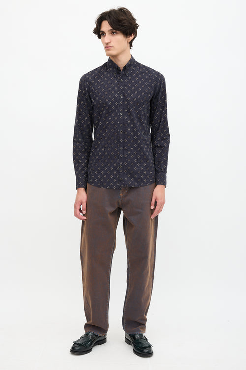 Dries Van Noten Geometric Print Shirt