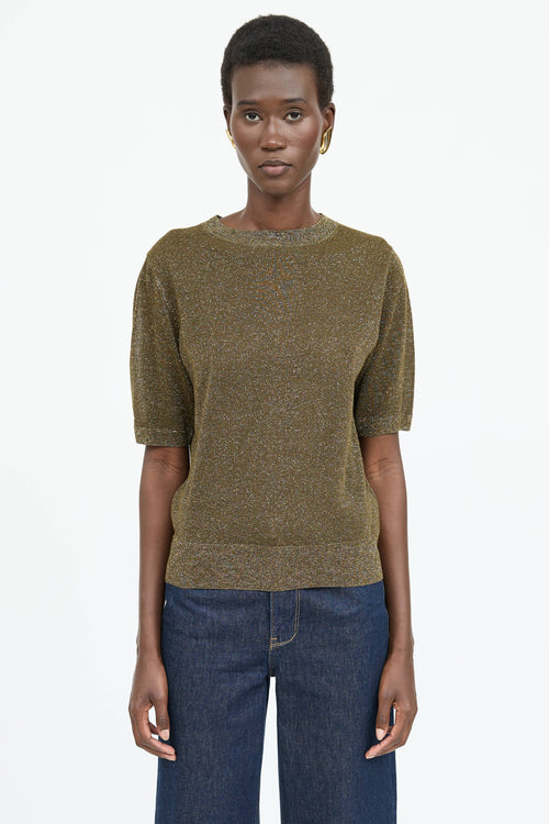 Dries Van Noten Knit Sparkly Top
