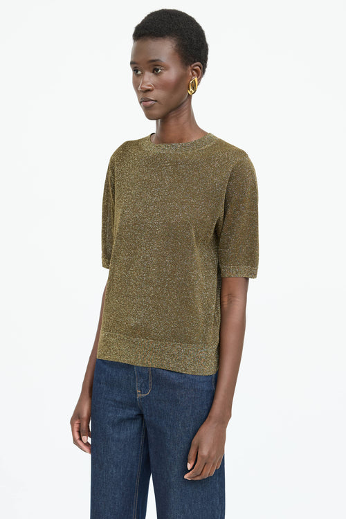 Dries Van Noten Knit Sparkly Top