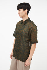 Dries Van Noten Green & Brown Print Shirt