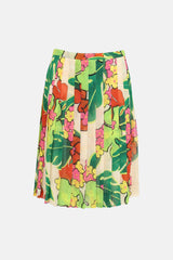 Dries Van Noten Floral Pleated Skirt