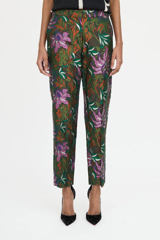 Dries Van Noten Floral Jacquard Pant