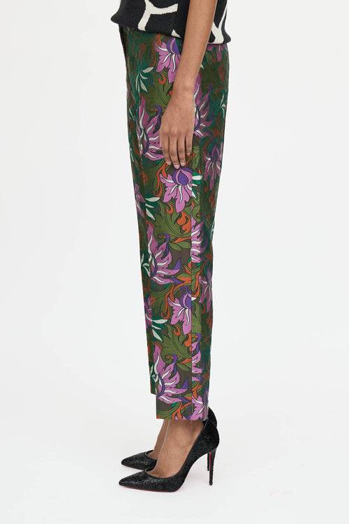 Dries Van Noten Floral Jacquard Pant
