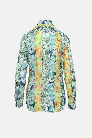 Dries Van Noten Floral Button Up Top