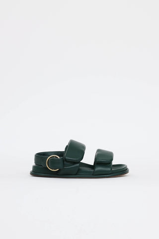 Dries Van Noten Puffy Leather Sandal