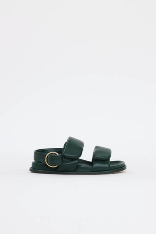 Dries Van Noten Puffy Leather Sandal