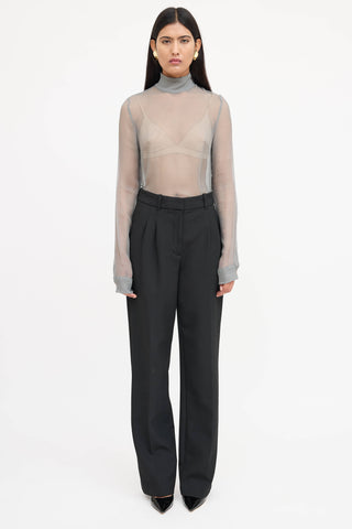 Dries Van Noten Silk Sheer Blouse