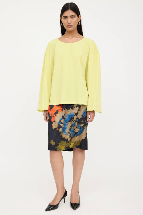 Dries Van Noten Pleated Poplin Top