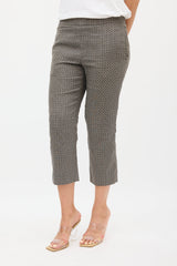 Dries Van Noten Grey & Black Jacquard Pant Suit
