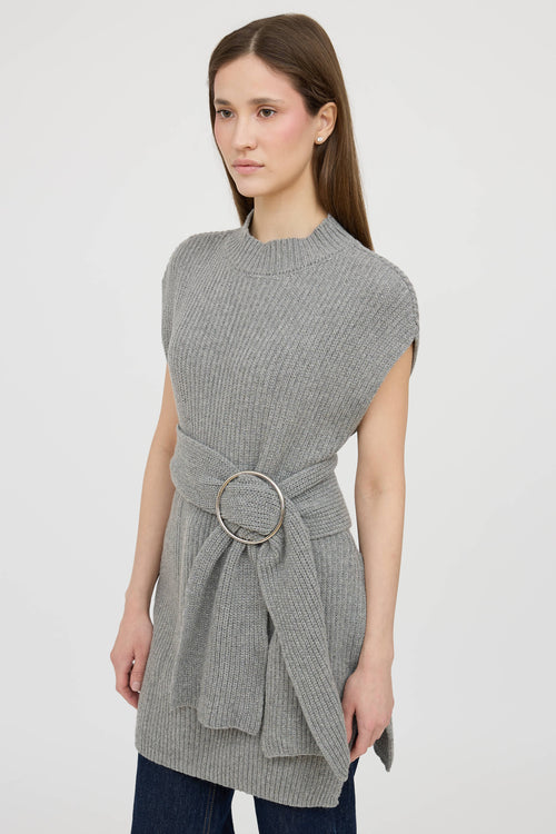 Dries Van NotenMock Neck Sweater Dress