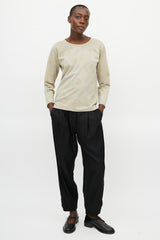 Dries Van Noten Grey & Multicolour Floral Metallic Sweater