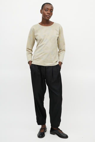 Dries Van Noten Grey & Multicolour Floral Metallic Sweater