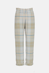 Dries Van NotenCheck Silk Pant