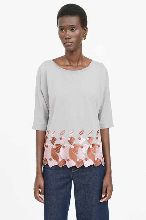 Dries Van Noten Cotton Embroidered T-Shirt