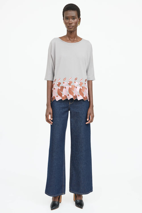 Dries Van Noten Cotton Embroidered T-Shirt