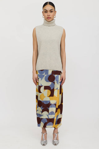 Dries Van Noten Wool Ribbed Knit Turtleneck