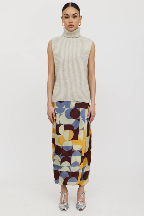 Dries Van Noten Wool Ribbed Knit Turtleneck