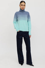 Dries Van Noten Wool Striped Turtleneck Sweater
