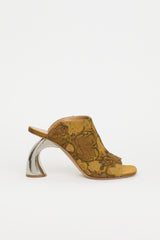 Dries Van Noten Jacquard Curved Mule