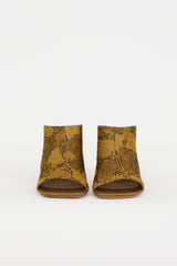 Dries Van Noten Jacquard Curved Mule